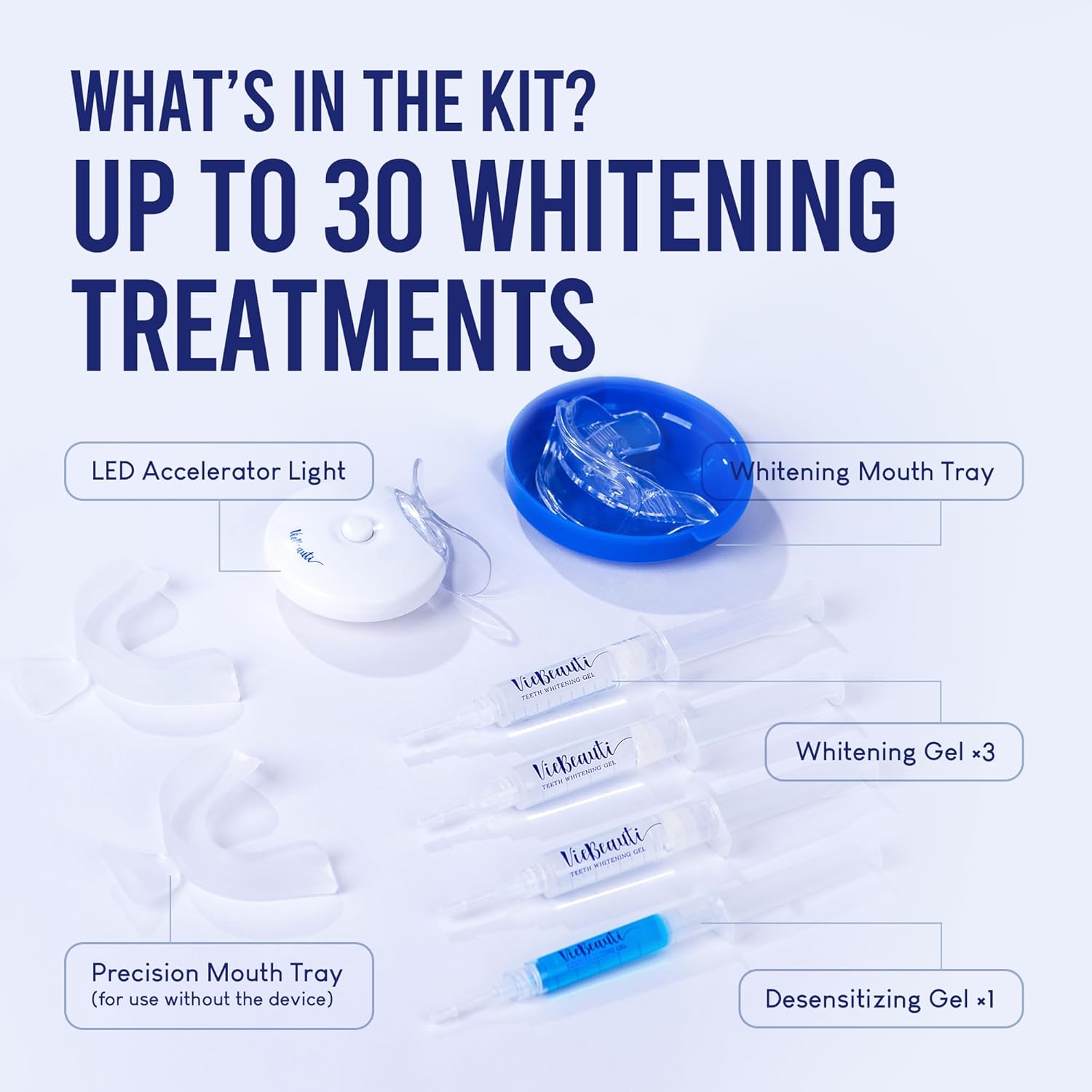 VieBeauti Teeth Whitening Kit with LED Light