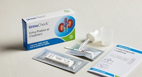 Rapid test kit for proteinuria or creatinine at home