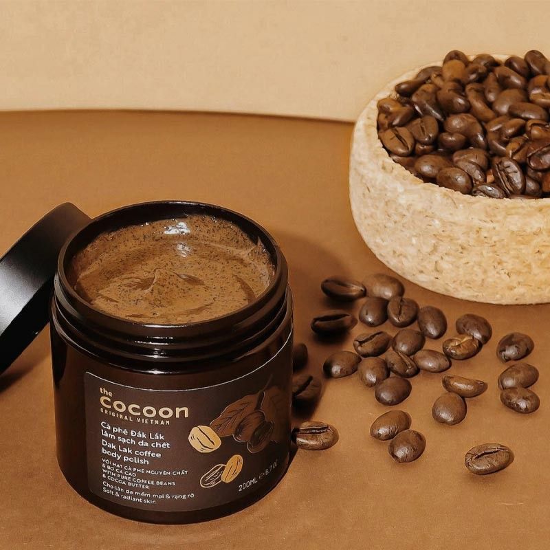 Dak Lak Cocoon Coffee Facial Scrub
