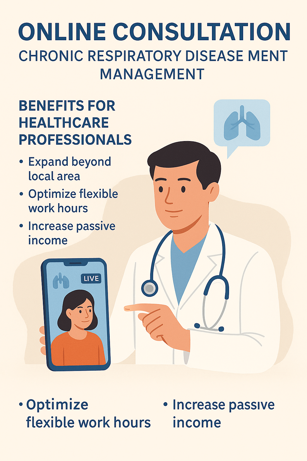 Online consultation service: Remote consultation on chronic respiratory disease management 2