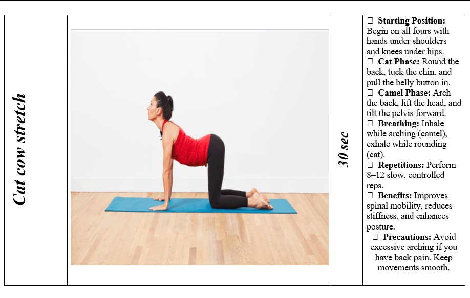 general low back pain program
