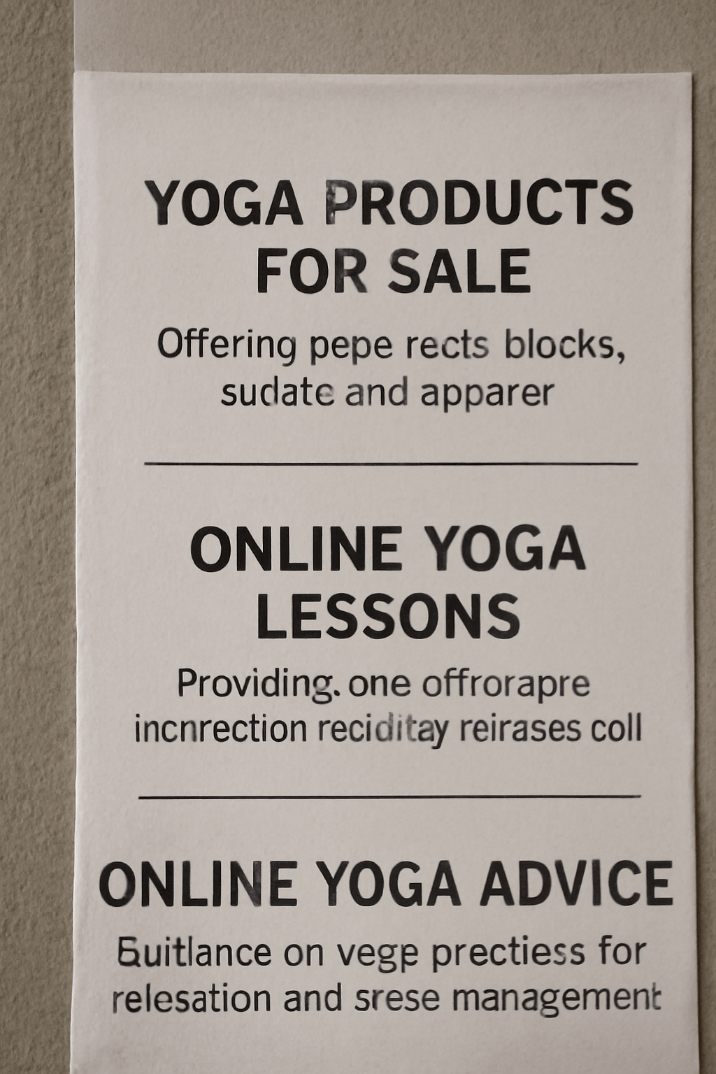 Online yoga lessons 