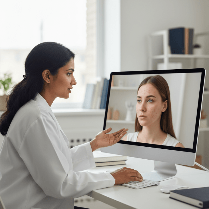 ऑनलाइन मुंहासों की परामर्श और उपचार