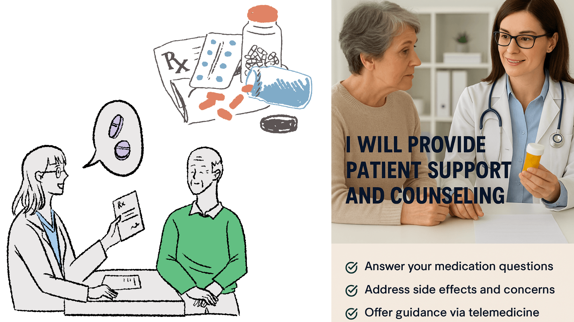 Licensed pharmacist offering online consultations. Get expert advice on meds, interactions, usage, and chronic care. Secure, convenient, and flexible patient support via email or chat. Book now!