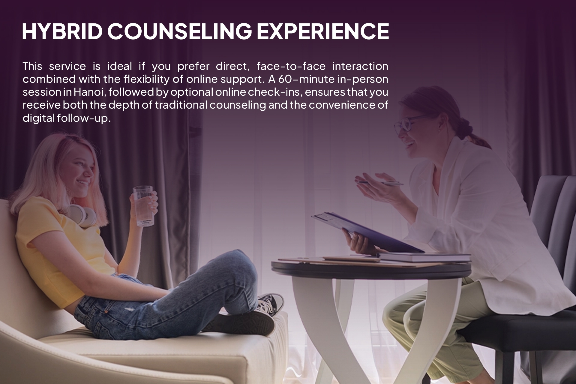 In-Person Counseling & Wellness Consultation