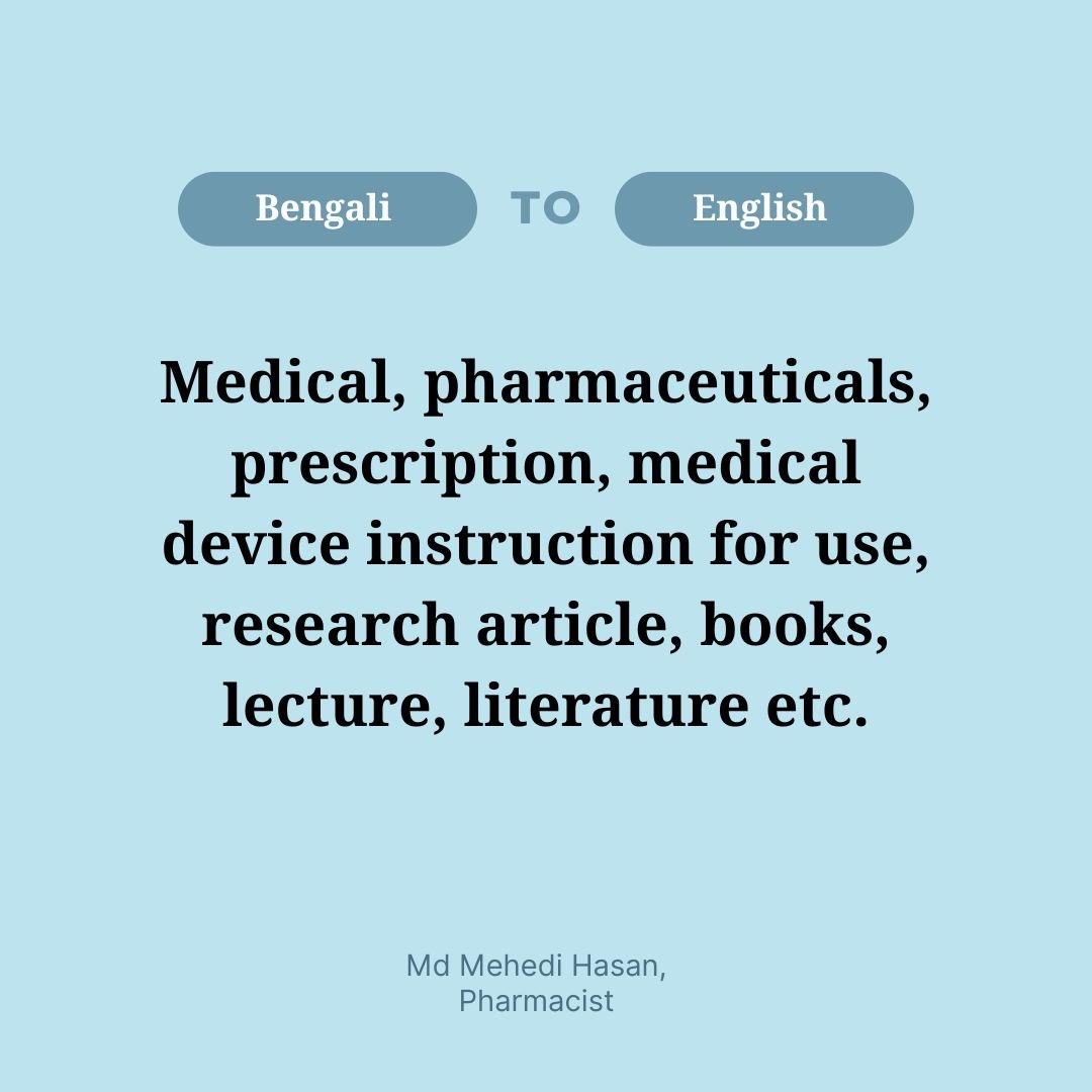 Medical, medicine, pharma translation 2