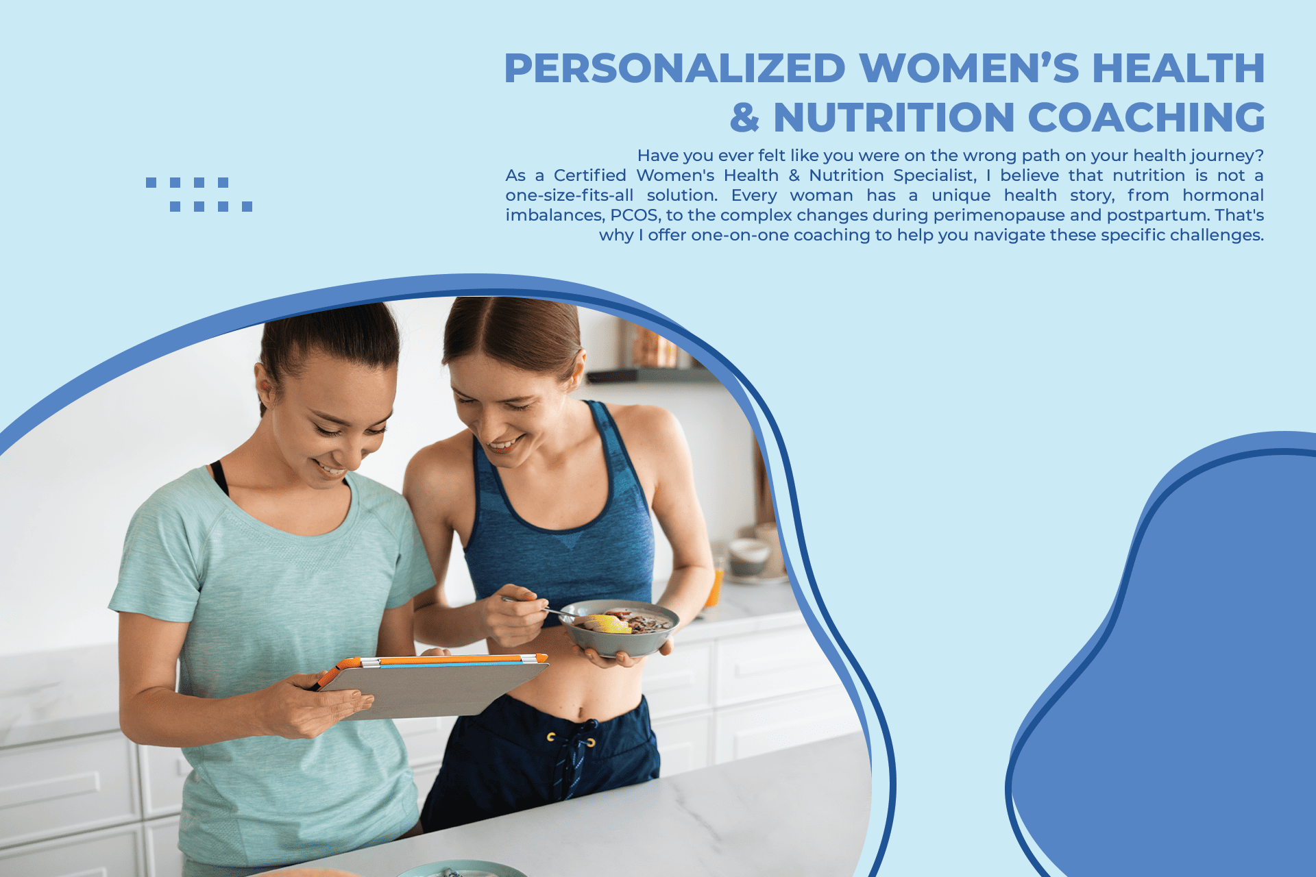 One on One Nutrition Coaching for Women 2