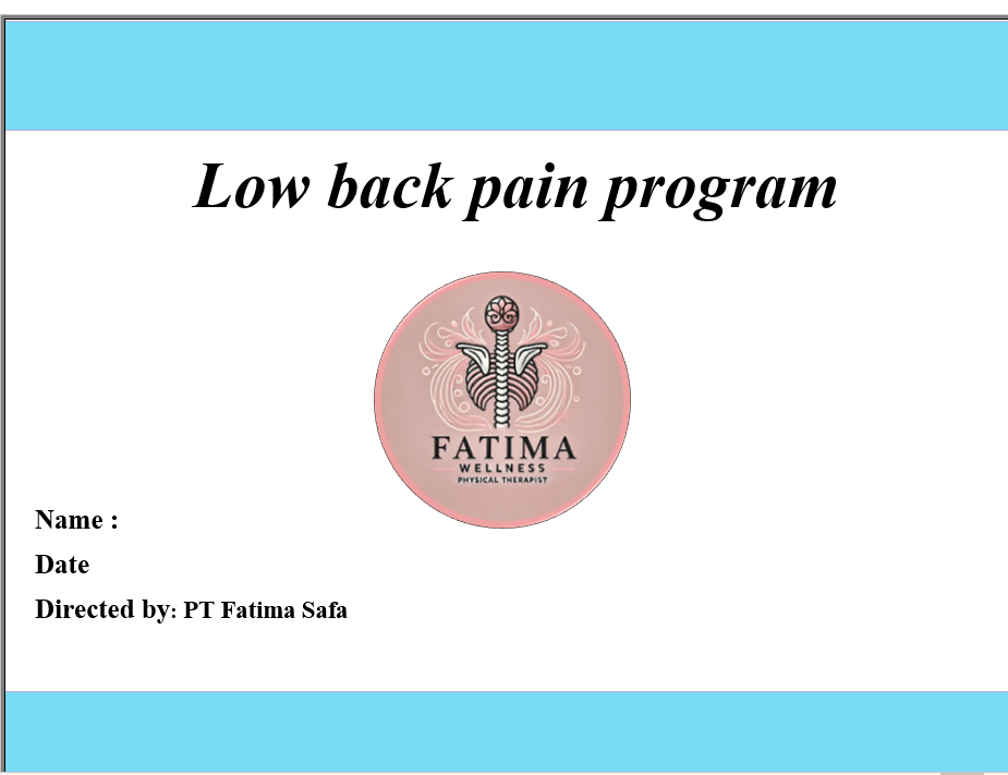 general low back pain program 3
