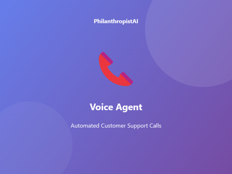 AI Voice Agent for Customer Support Calls 4