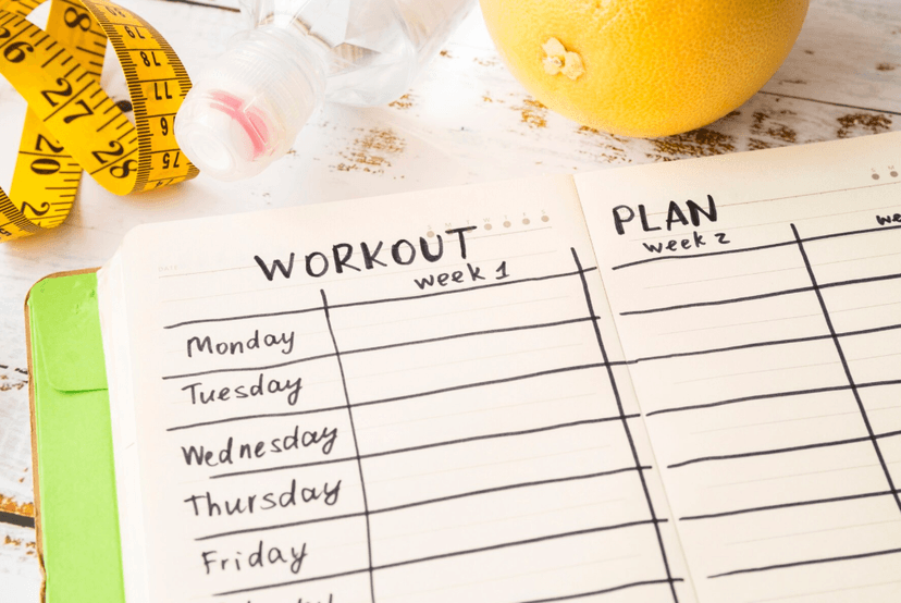 Workout plan and health planning items