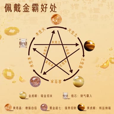 金霸大综合天然黄水晶手链招财转运水晶手串黄塔晶虎眼石手饰批发 thumbnail 2