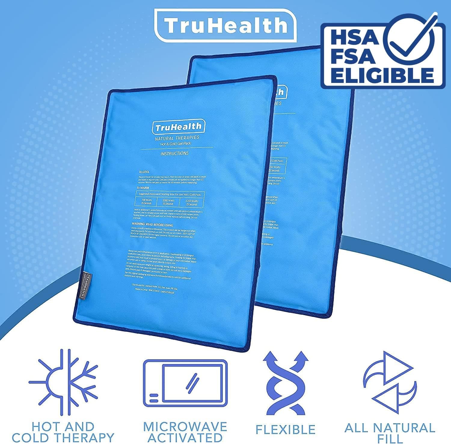 Reusable Gel Ice Pack for Injuries and Pain Relief