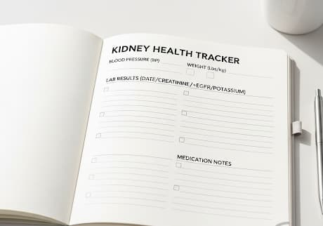 Personal kidney disease tracker or app