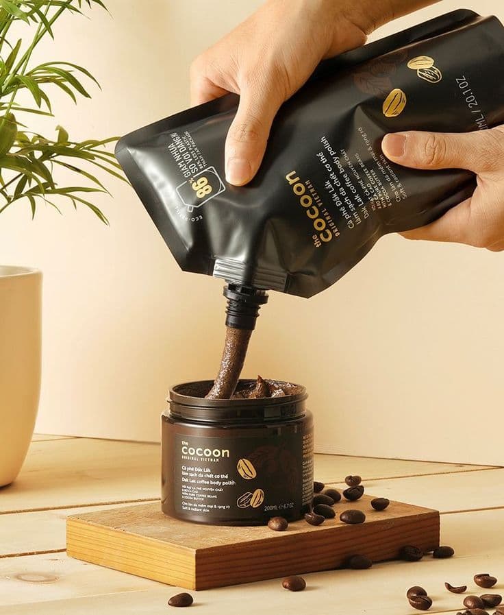 Dak Lak Cocoon Coffee Facial Scrub