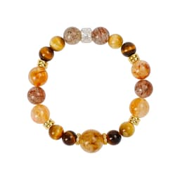 金霸大综合天然黄水晶手链招财转运水晶手串黄塔晶虎眼石手饰批发