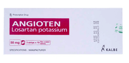 Angioten 50mg Kalbe obat tekanan darah tinggi (3 blister x 10 tablet)