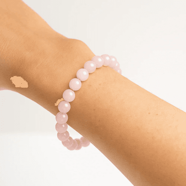 ऊर्जा पत्थर कंगन: Rose Quarzt Bracelet (Love and Relationship) thumbnail 2