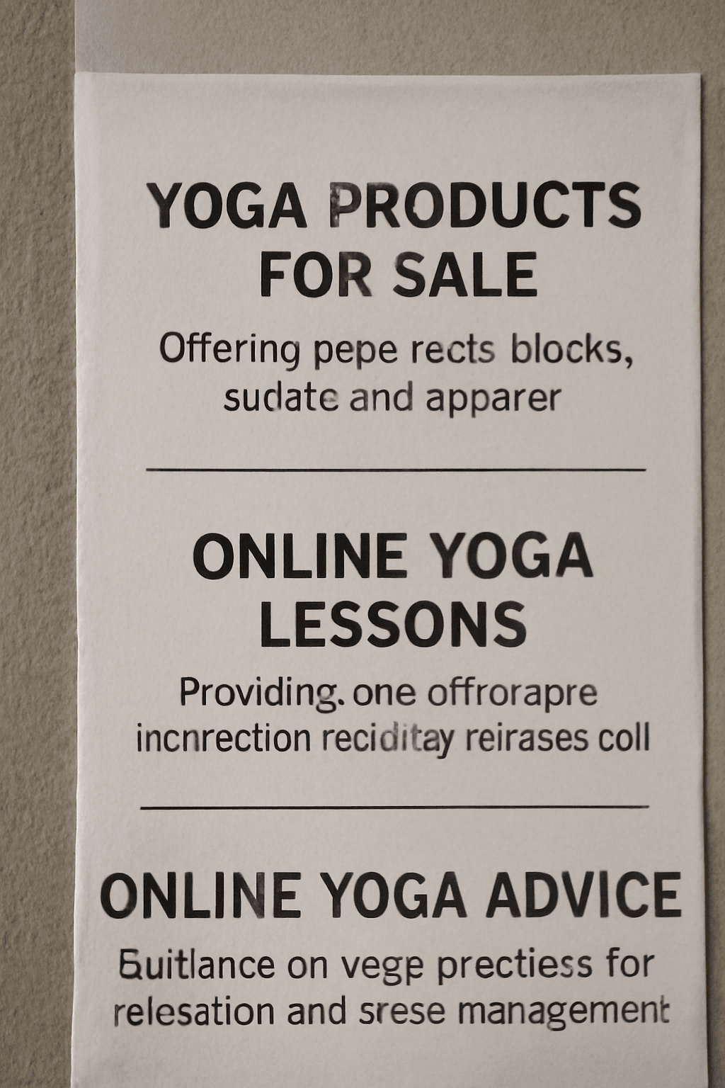 Online yoga lessons 