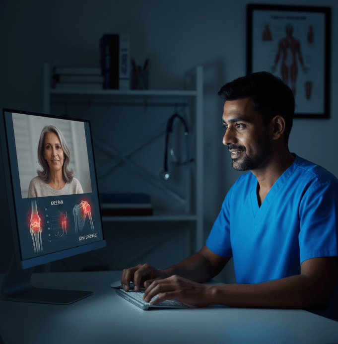 🦴 ऑनलाइन जोड़ और हड्डी रोग परामर्श और निदान सेवा